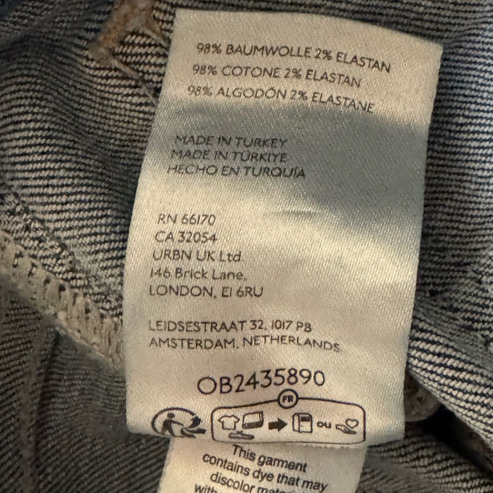 Pilcro Anthropologie Pocket High Rise Flare Blue Women's Jeans - Picture 10 of 11